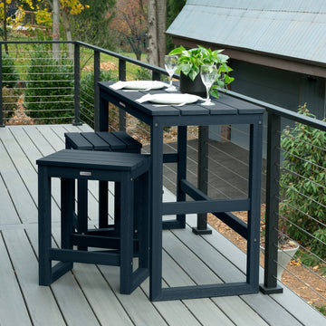 Monroe Modern Counter Height Balcony 3pc Set Dining Highwood USA
