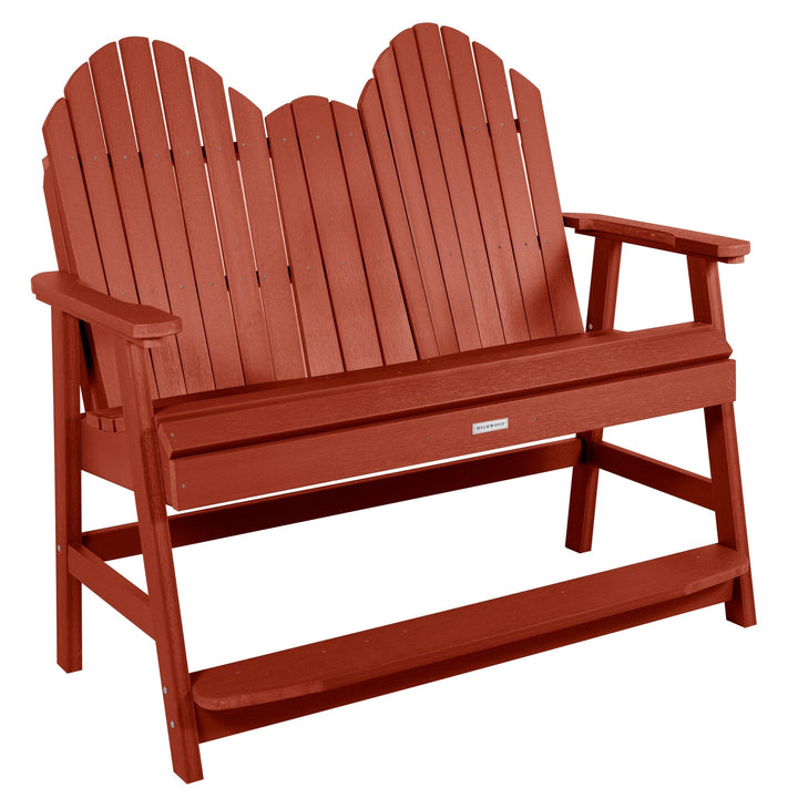 Hamilton 4ft Counter Height Bench Bench Highwood USA Rustic Red