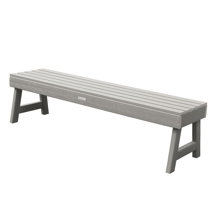 Weatherly Picnic Backless Bench - 5ft Bench Highwood USA Harbor Gray