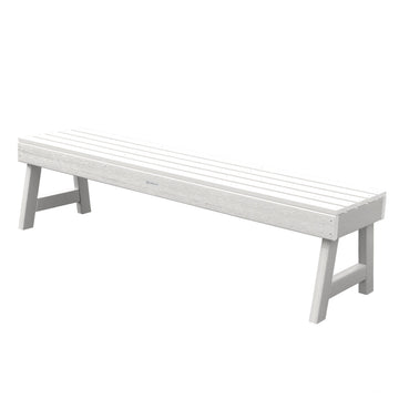 Weatherly Picnic Backless Bench - 5ft Bench Highwood USA White