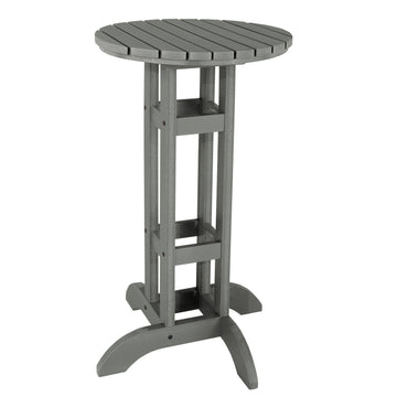 Round 24" Diameter Bistro Table - Bar Height Table Highwood USA Coastal Teak