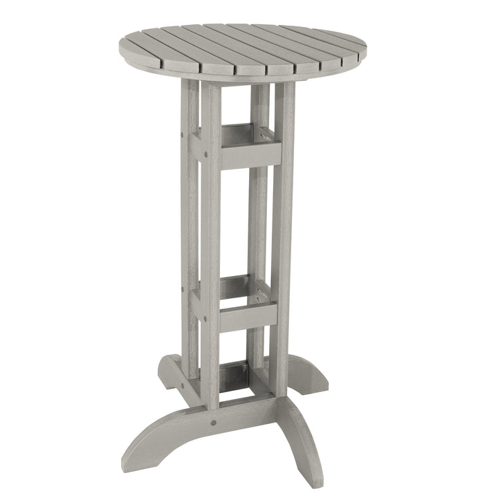 Round 24" Diameter Bistro Table - Bar Height Table Highwood USA Harbor Gray