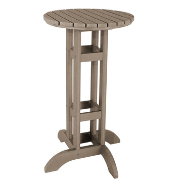 Round 24" Diameter Bistro Table - Bar Height Table Highwood USA Woodland Brown