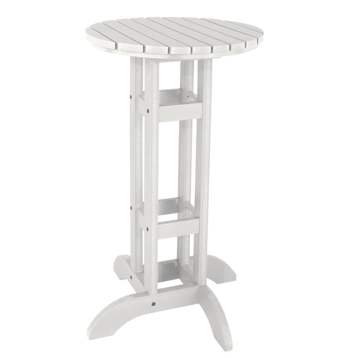 Round 24" Diameter Bistro Table - Bar Height Table Highwood USA White
