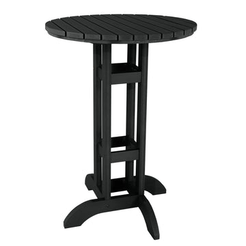 Round 30" Diameter Bistro Table - Bar Height Table Highwood USA Black