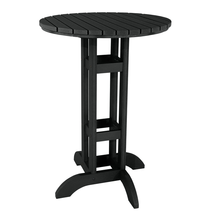 Round 30" Diameter Bistro Table - Bar Height Table Highwood USA Black