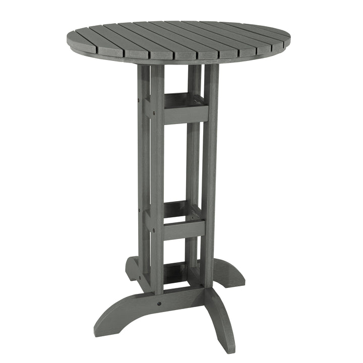 Round 30" Diameter Bistro Table - Bar Height Table Highwood USA Coastal Teak