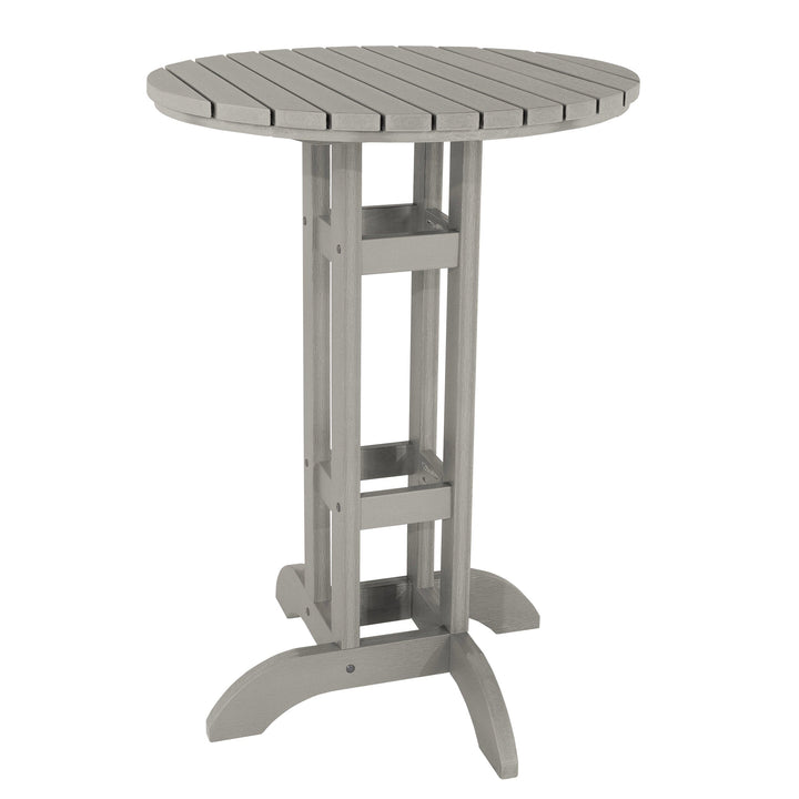 Round 30" Diameter Bistro Table - Bar Height Table Highwood USA Harbor Gray