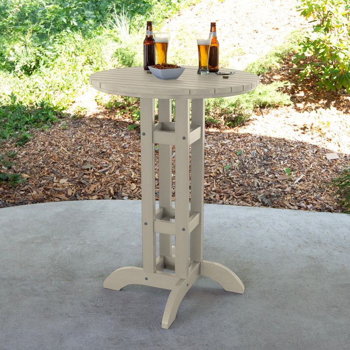 Round 30" Diameter Bistro Table - Bar Height Table Highwood USA
