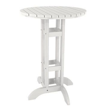 Round 30" Diameter Bistro Table - Bar Height Table Highwood USA White