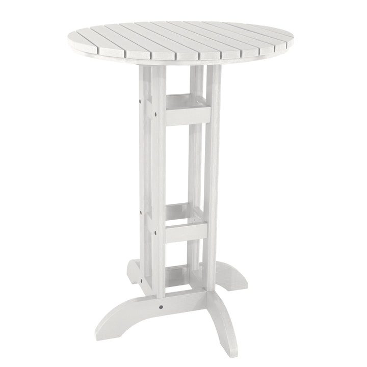 Round 30" Diameter Bistro Table - Bar Height Table Highwood USA White