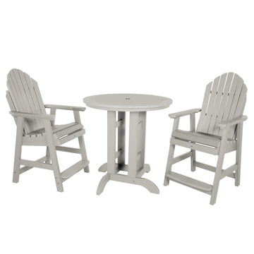 Hamilton 3pc 36in Round Dining Set - Counter Height Dining Highwood USA Harbor Gray