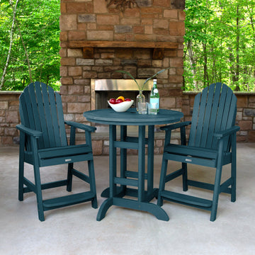 Hamilton 3pc 36in Round Dining Set - Counter Height Dining Highwood USA