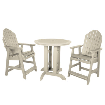 Hamilton 3pc 36in Round Dining Set - Counter Height Dining Highwood USA Whitewash