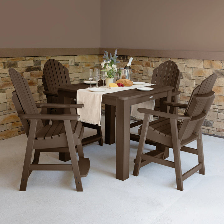 Hamilton 5pc Square Dining Set 42in x 42in - Counter Height Dining Highwood USA