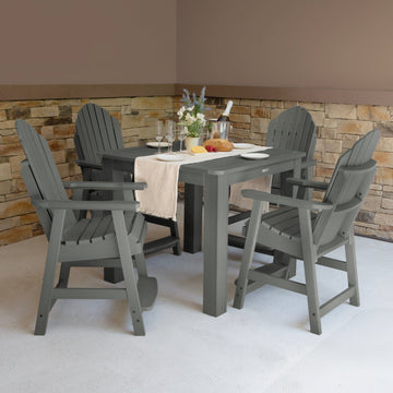 Hamilton 5pc Square Dining Set 42in x 42in - Counter Height Dining Highwood USA