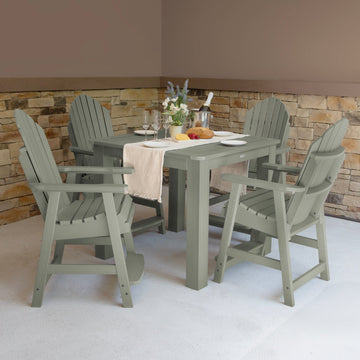 Hamilton 5pc Square Dining Set 42in x 42in - Counter Height Dining Highwood USA