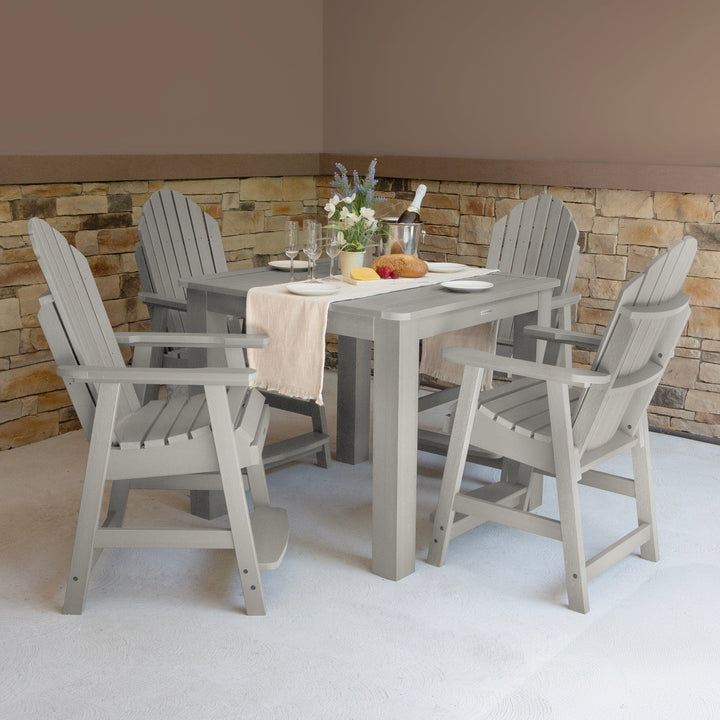 Hamilton 5pc Square Dining Set 42in x 42in - Counter Height Dining Highwood USA
