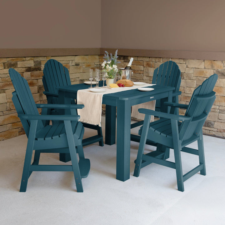 Hamilton 5pc Square Dining Set 42in x 42in - Counter Height Dining Highwood USA