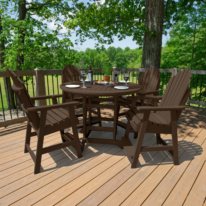 Hamilton 5pc 48in Round Dining Set - Counter Height Dining Highwood USA
