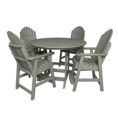 Hamilton 5pc 48in Round Dining Set - Counter Height Dining Highwood USA Eucalyptus 