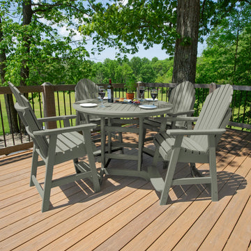 Hamilton 5pc 48in Round Dining Set - Counter Height Dining Highwood USA