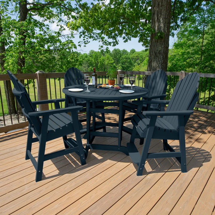 Hamilton 5pc 48in Round Dining Set - Counter Height Dining Highwood USA