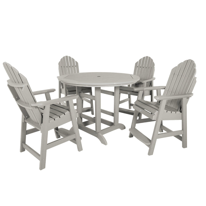 Hamilton 5pc 48in Round Dining Set - Counter Height Dining Highwood USA Harbor Gray