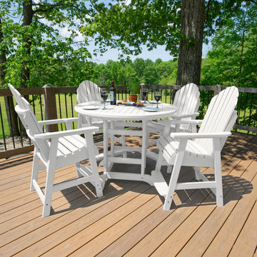 Hamilton 5pc 48in Round Dining Set - Counter Height Dining Highwood USA