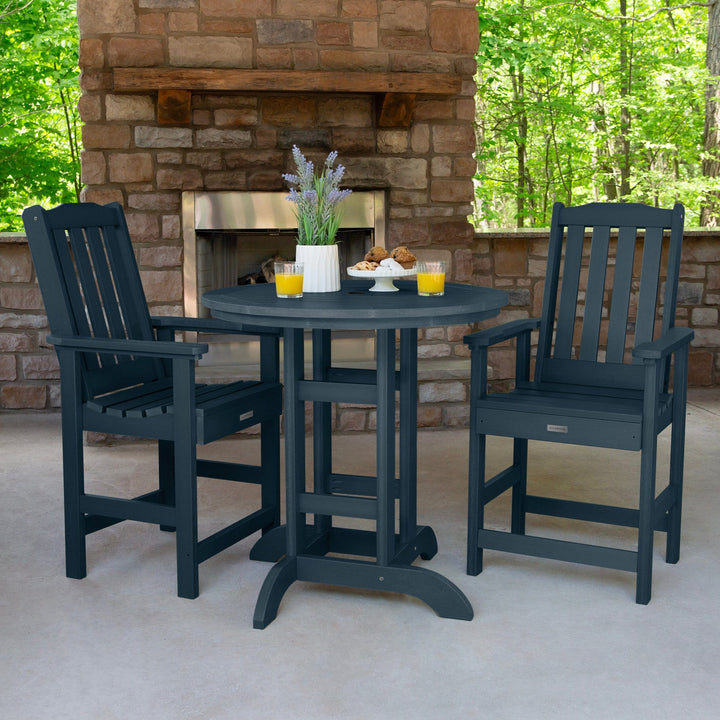 Lehigh 3pc 36in Round Dining Set - Counter Height Dining Highwood USA