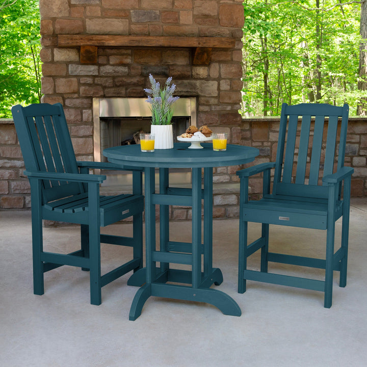Lehigh 3pc 36in Round Dining Set - Counter Height Dining Highwood USA