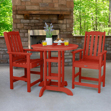 Lehigh 3pc 36in Round Dining Set - Counter Height Dining Highwood USA