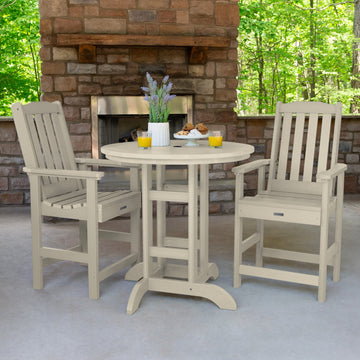 Lehigh 3pc 36in Round Dining Set - Counter Height Dining Highwood USA