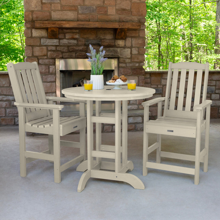 Lehigh 3pc 36in Round Dining Set - Counter Height Dining Highwood USA
