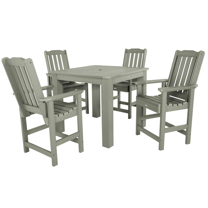 Lehigh 5pc Square Dining Set 42in x 42in - Counter Height Dining Highwood USA Eucalyptus