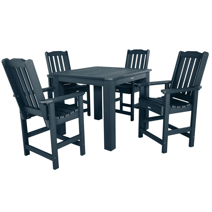 Lehigh 5pc Square Dining Set 42in x 42in - Counter Height Dining Highwood USA Federal Blue