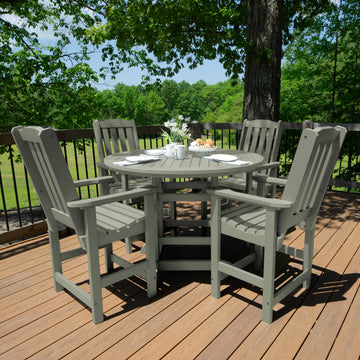 Lehigh 5pc 48in Round Dining Set - Counter Height Dining Highwood USA