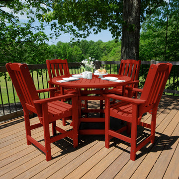 Lehigh 5pc 48in Round Dining Set - Counter Height Dining Highwood USA