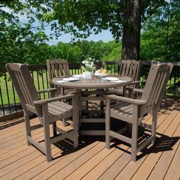 Lehigh 5pc 48in Round Dining Set - Counter Height Dining Highwood USA