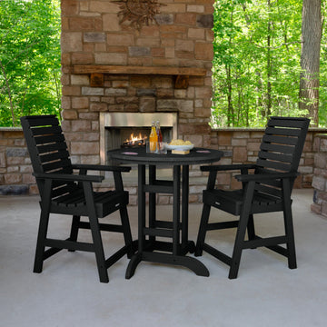 Weatherly 3pc 36in Round Dining Set - Counter Height Dining Highwood USA