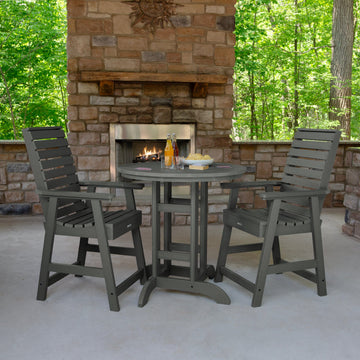 Weatherly 3pc 36in Round Dining Set - Counter Height Dining Highwood USA