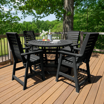 Weatherly 5pc 48in Round Dining Set - Counter Height Dining Highwood USA