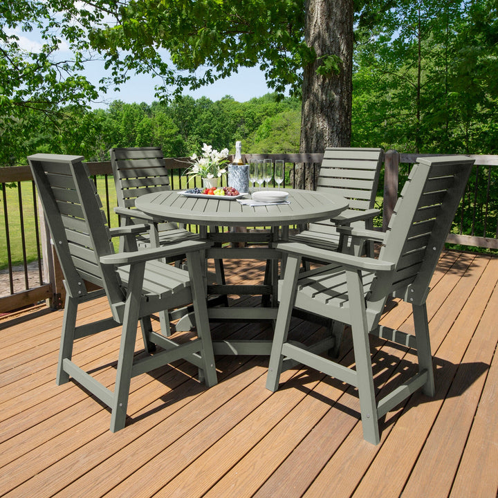 Weatherly 5pc 48in Round Dining Set - Counter Height Dining Highwood USA