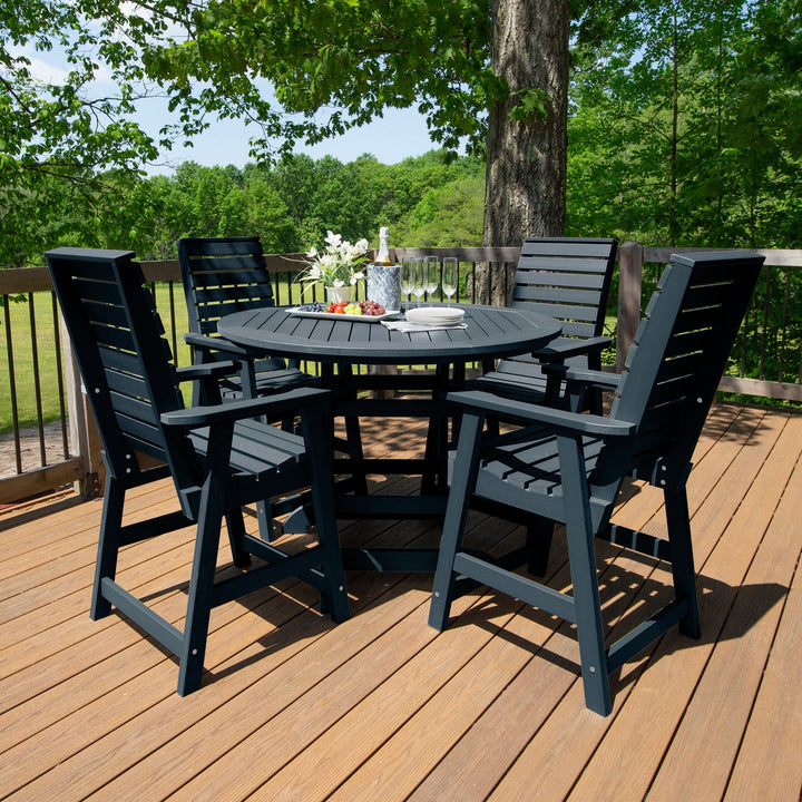 Weatherly 5pc 48in Round Dining Set - Counter Height Dining Highwood USA