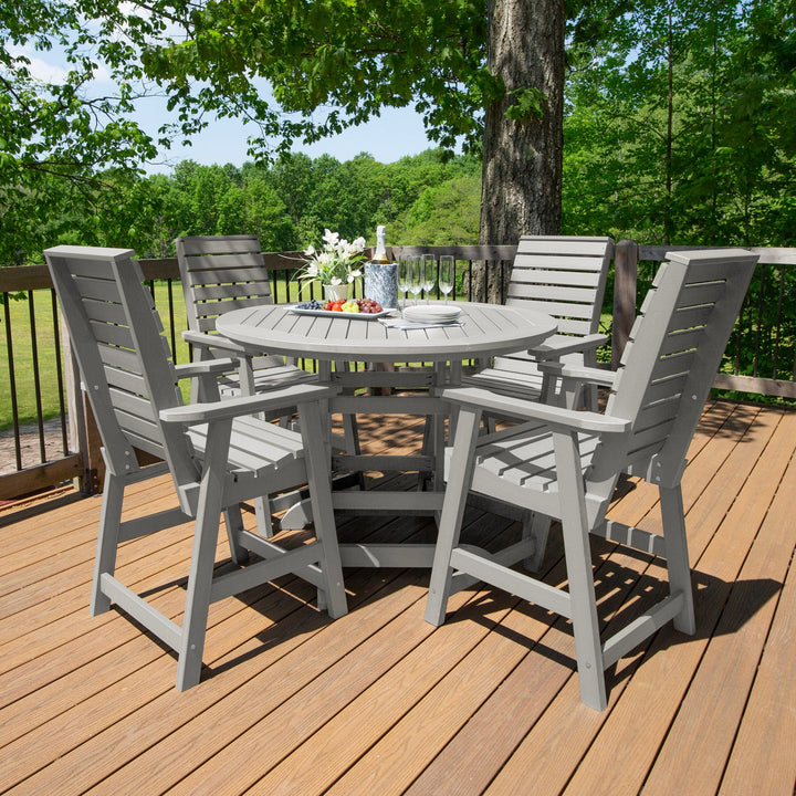 Weatherly 5pc 48in Round Dining Set - Counter Height Dining Highwood USA