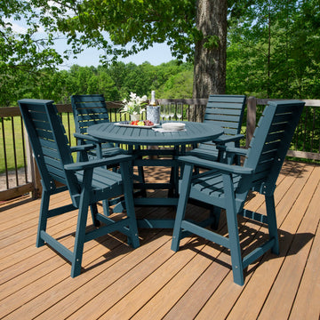 Weatherly 5pc 48in Round Dining Set - Counter Height Dining Highwood USA