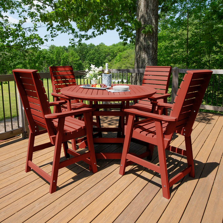Weatherly 5pc 48in Round Dining Set - Counter Height Dining Highwood USA
