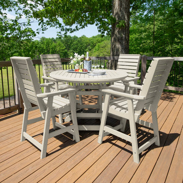 Weatherly 5pc 48in Round Dining Set - Counter Height Dining Highwood USA