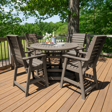 Weatherly 5pc 48in Round Dining Set - Counter Height Dining Highwood USA
