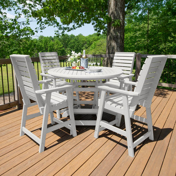 Weatherly 5pc 48in Round Dining Set - Counter Height Dining Highwood USA